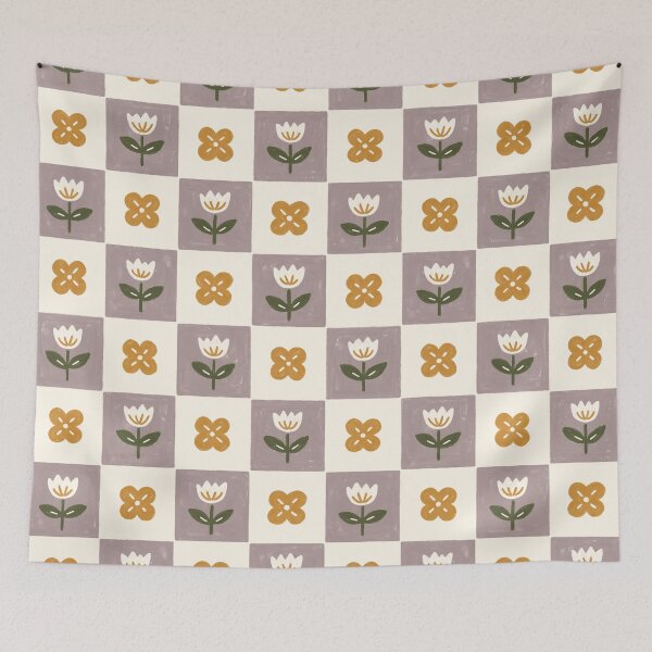 Item preview, Checkerboard Flowers designed and sold by ohjessmarie.