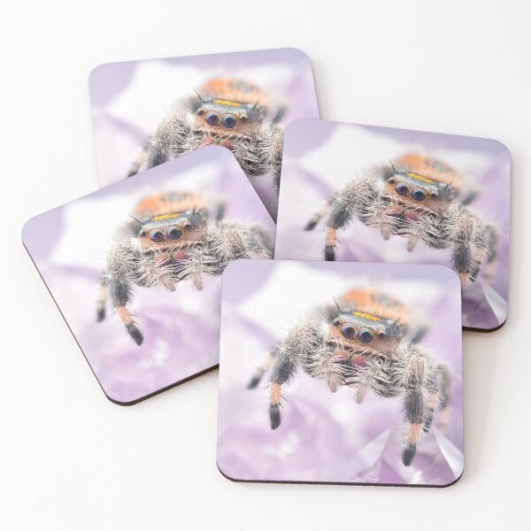 Item preview, Jumping spider on amethyst (Phidippus regius) designed and sold by SharpSpoods.