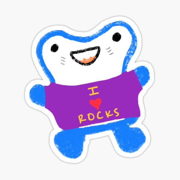 Item preview, J'aime les rochers designed and sold by garystickershop.