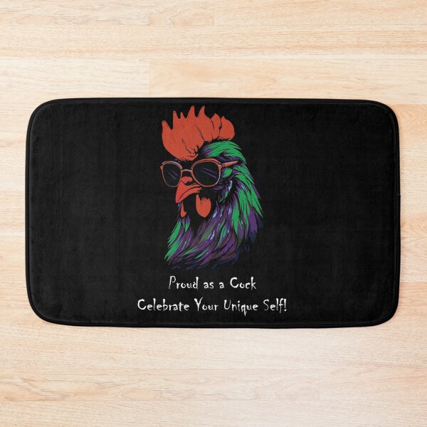 Item preview, Sunny Side Up: The Rooster Rocking Green Feathers and Shades designed and sold by OooPstudio.