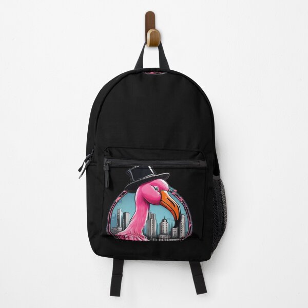 Item preview, Pink Flamingo in the City Logo designed and sold by Zenvo.