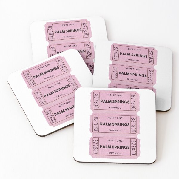 Item preview, Admit One Palm Springs Ticket Art designed and sold by Cali West.