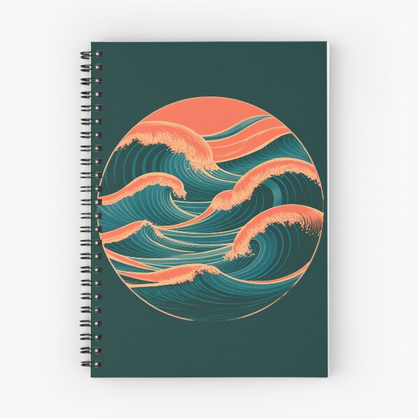 Item preview, Retro wave waves design summer time orange designed and sold by Newhyperion.
