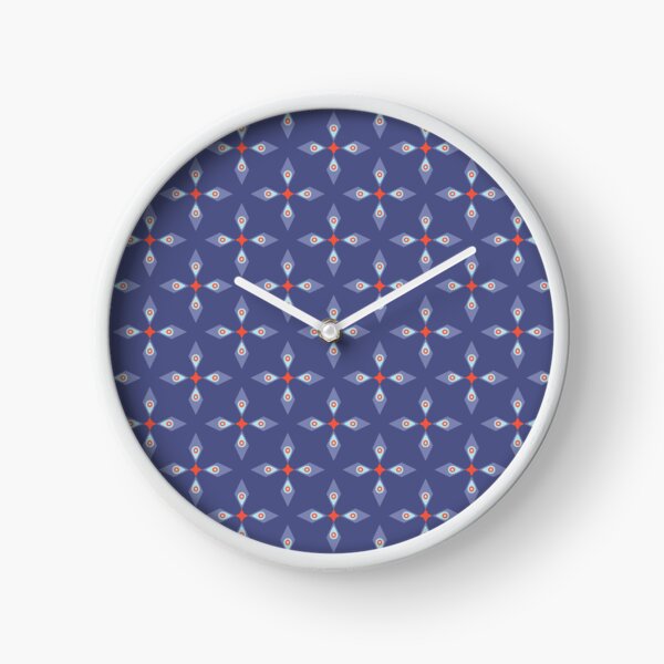 Symmetrisches Kreuzmuster in der Nacht Uhr