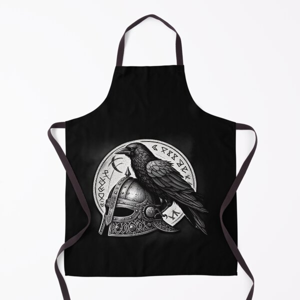 Item preview, Raven, Viking Heum, Shield, Bird, Black, Mystical, Intelligence, Gothic, Knight, Armor, Warrior, designed and sold by CrisMor-Art.