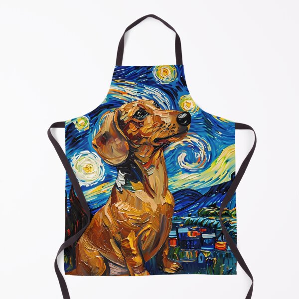 Item preview, Starry Night Dachshund Van Gogh Dog designed and sold by Vangoholic.