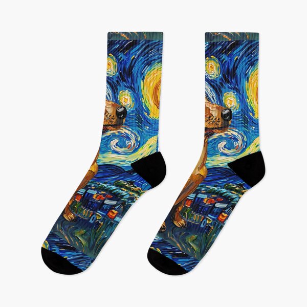 Item preview, Starry Night Dachshund Van Gogh Dog designed and sold by Vangoholic.