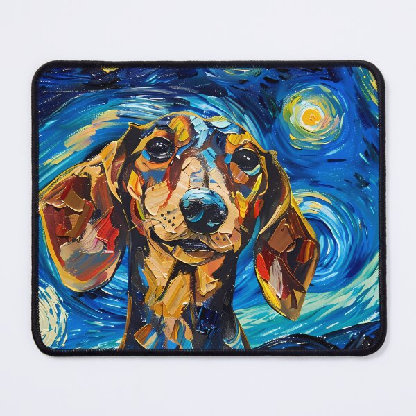 Item preview, Starry Night Dachshund Van Gogh Dog designed and sold by Vangoholic.