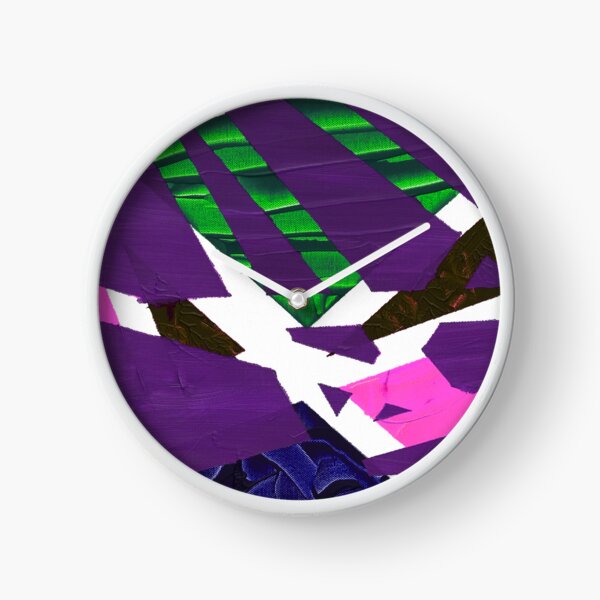 80's - Hot Pink Purple Clock