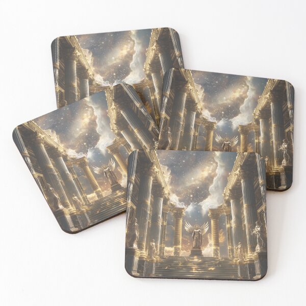 Item preview, majestic scene reminiscent of ancient Greek temples designed and sold by Love-Light-Bite.
