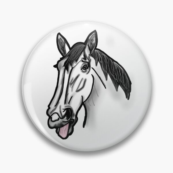 Item preview, Silly Horse Face designed and sold by PrintsAndPetals.