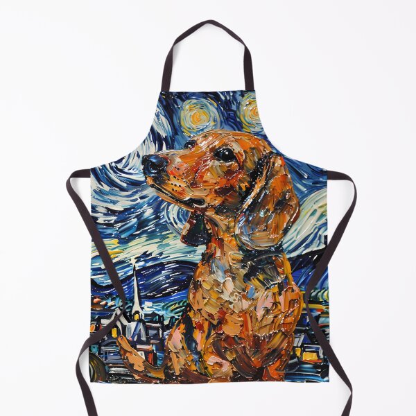 Item preview, Starry Night Dachshund Van Gogh Dog designed and sold by Vangoholic.