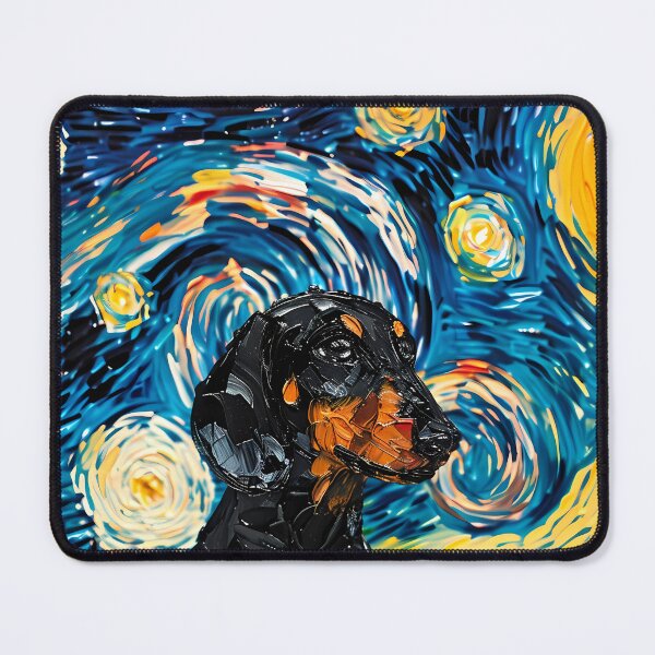 Item preview, Starry Night Dachshund Van Gogh Dog designed and sold by Vangoholic.