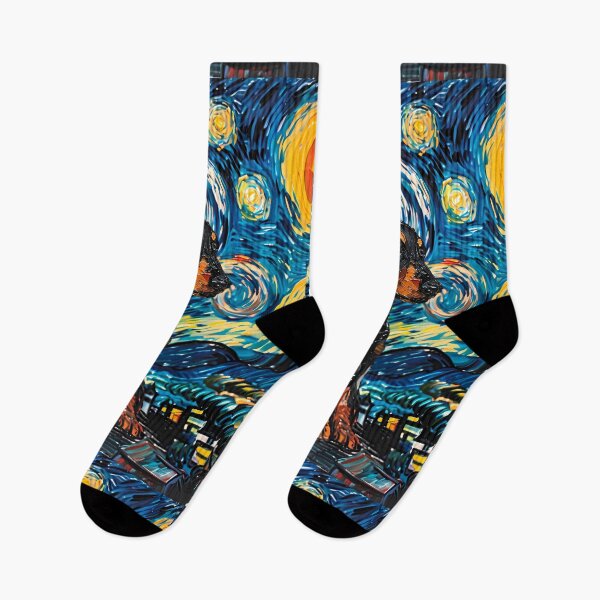 Item preview, Starry Night Dachshund Van Gogh Dog designed and sold by Vangoholic.