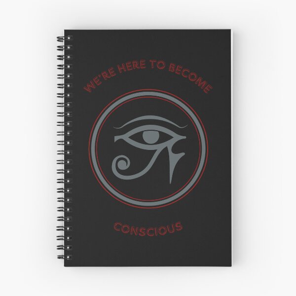 Item preview, We Are Here To Become Conscious.  Affirmation, Mindfulness. Eye Of Horus.  designed and sold by Third-Eye-Realm.