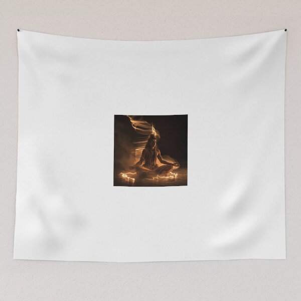 Item preview, serene yogi in a meditative pose designed and sold by Love-Light-Bite.