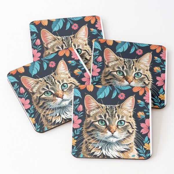 Item preview, Cat In Flowers designed and sold by Twizzzles.