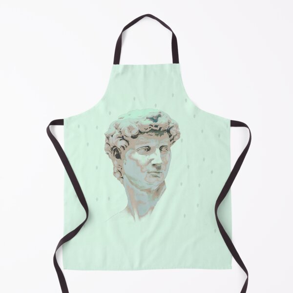 Artikelvorschau, Michelangelos David-Statue, es schneit, Mint-Druck entworfen und verkauft von HandmadeMood.