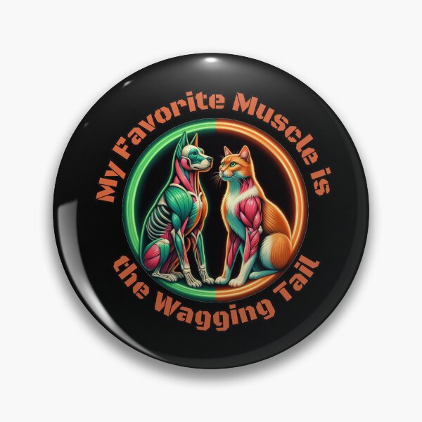 Item preview, My Favorite Muscle Is The Wagging Tail, Dog and Cat designed and sold by EnergeticGirl.