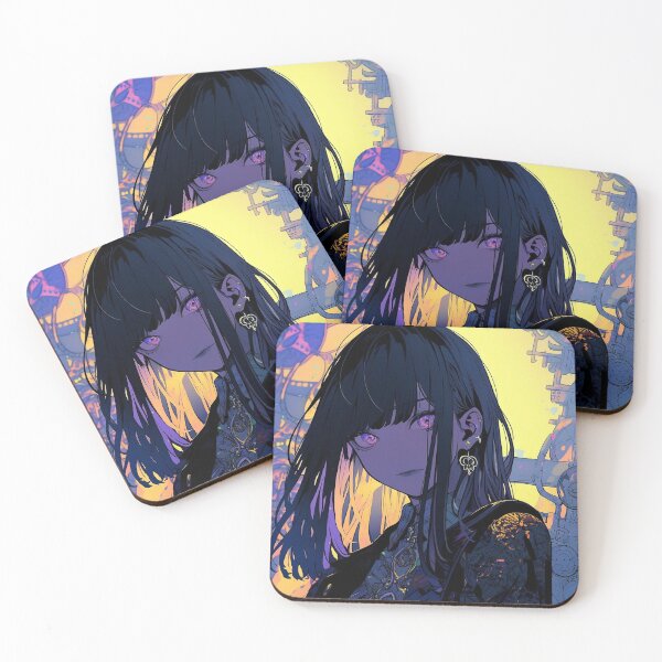 Item preview, Goth Anime Girl - Dark Aesthetic Anime Art designed and sold by iWallGlow.