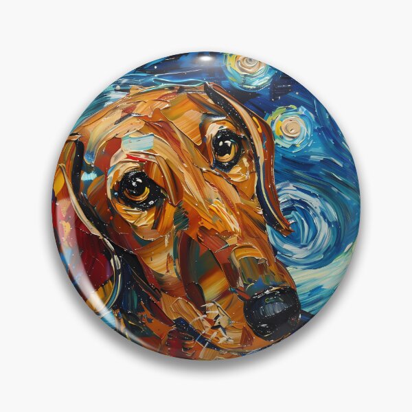 Item preview, Starry Night Dachshund Van Gogh Dog designed and sold by Vangoholic.