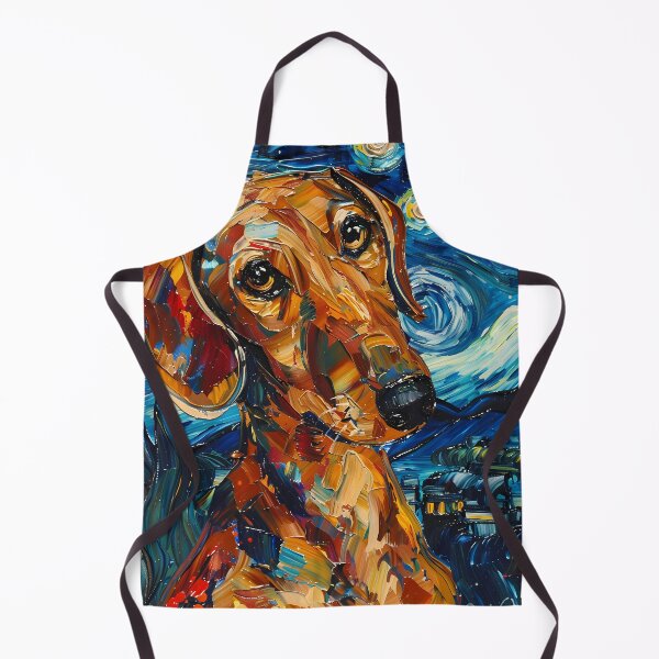 Item preview, Starry Night Dachshund Van Gogh Dog designed and sold by Vangoholic.