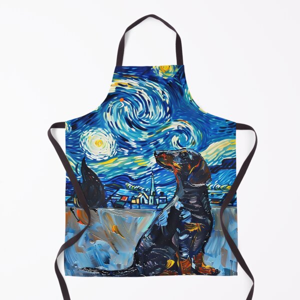Item preview, Starry Night Dachshund Van Gogh Dog designed and sold by Vangoholic.