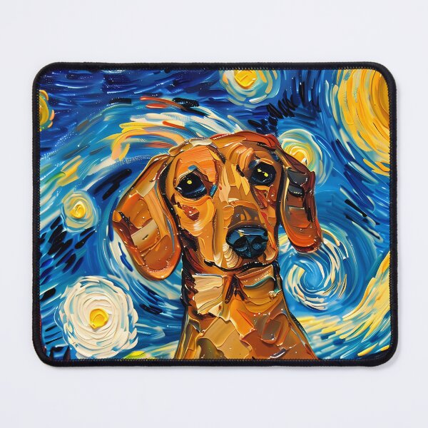 Item preview, Starry Night Dachshund Van Gogh Dog designed and sold by Vangoholic.