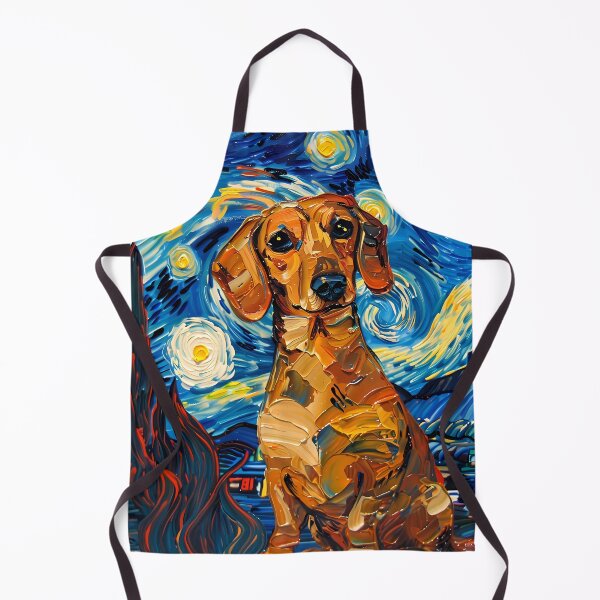 Item preview, Starry Night Dachshund Van Gogh Dog designed and sold by Vangoholic.