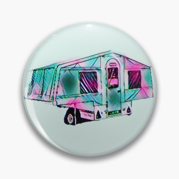 Item preview, Green and Pink Trailer Tent designed and sold by BeccaAelishe.