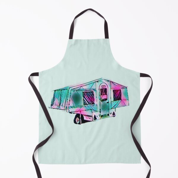 Item preview, Green and Pink Trailer Tent designed and sold by BeccaAelishe.