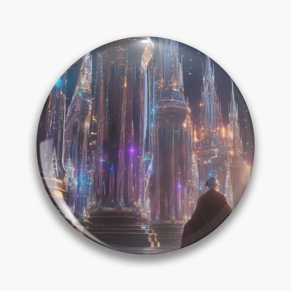 Item preview,  a city of towering crystal spires that refract rainbow lights  designed and sold by Love-Light-Bite.