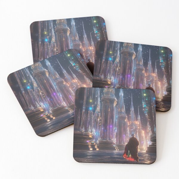 Item preview,  a city of towering crystal spires that refract rainbow lights  designed and sold by Love-Light-Bite.
