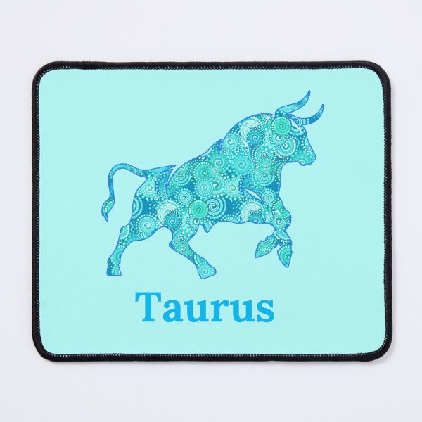 Item preview, Zodiac Sign for Taurus in Shades of Blue designed and sold by Marymarice.