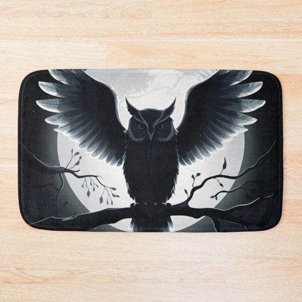 Item preview, Owl on a moonlight night designed and sold by manbaito.