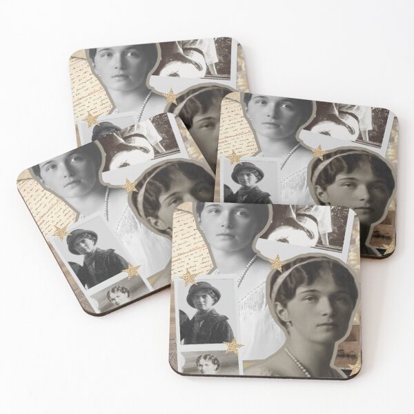 Item preview, Grand Duchess Olga Nikolaevna collage print designed and sold by cceridwenx.