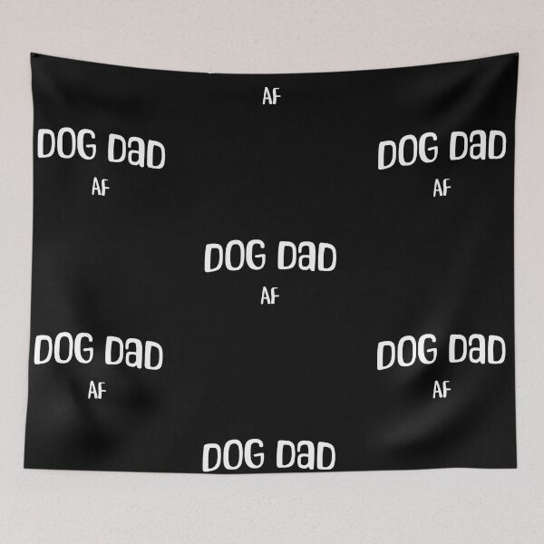 Item preview, Dog dad AF, funny and simple dog lover designed and sold by Merchattack.