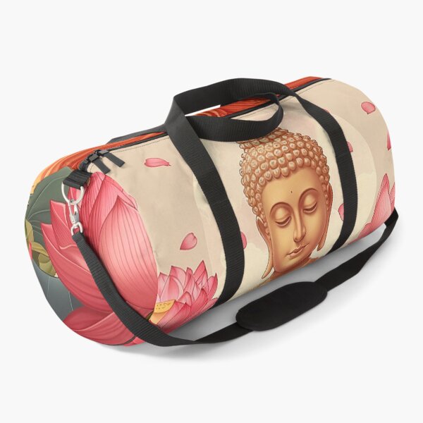 Item preview, Buddha in meditation with lotus flowers designed and sold by Dream scape of Lucy.
