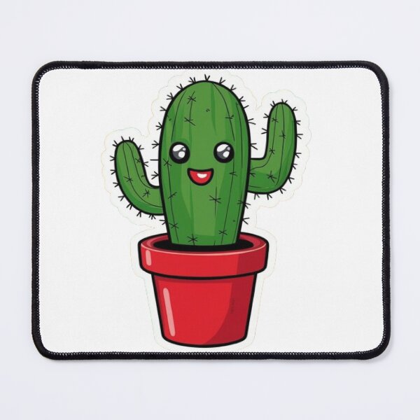 Item preview, Funny Cute Cactus With Plant Sticker designed and sold by MyDesigneStore.
