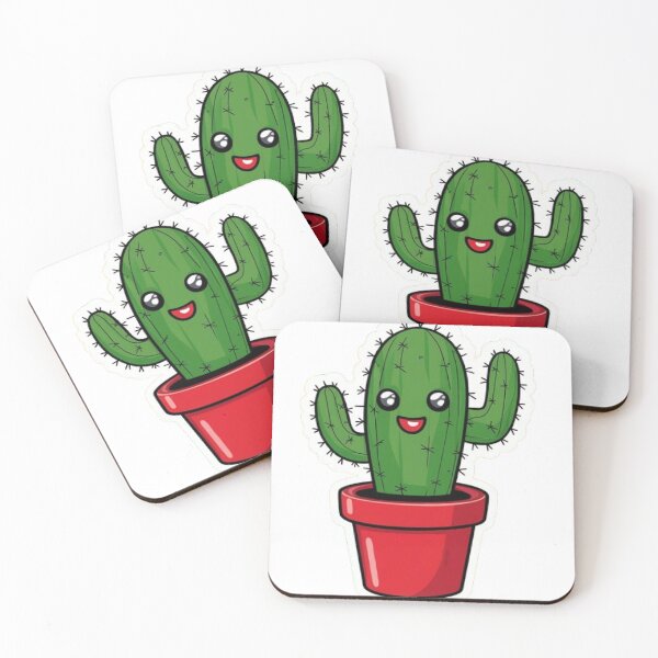 Item preview, Funny Cute Cactus With Plant Sticker designed and sold by MyDesigneStore.
