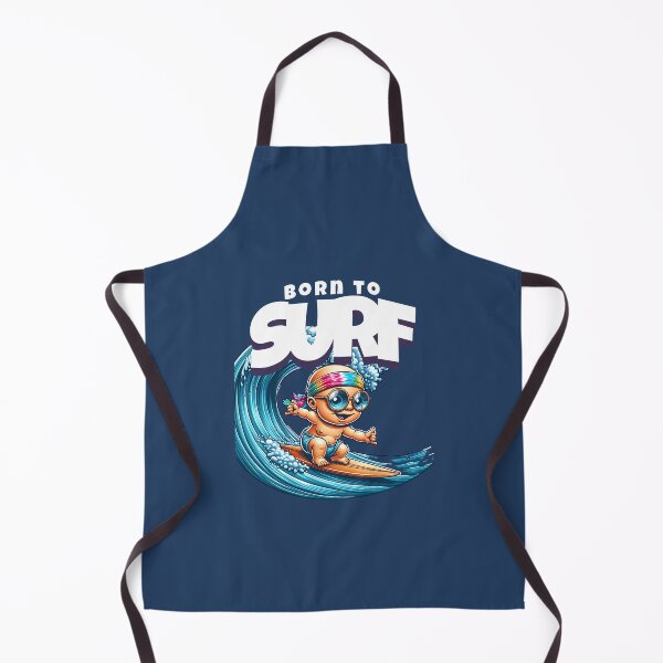 Item preview, Born to Surf – Vintage Cartoon Baby Surfing designed and sold by InspireHubWear.
