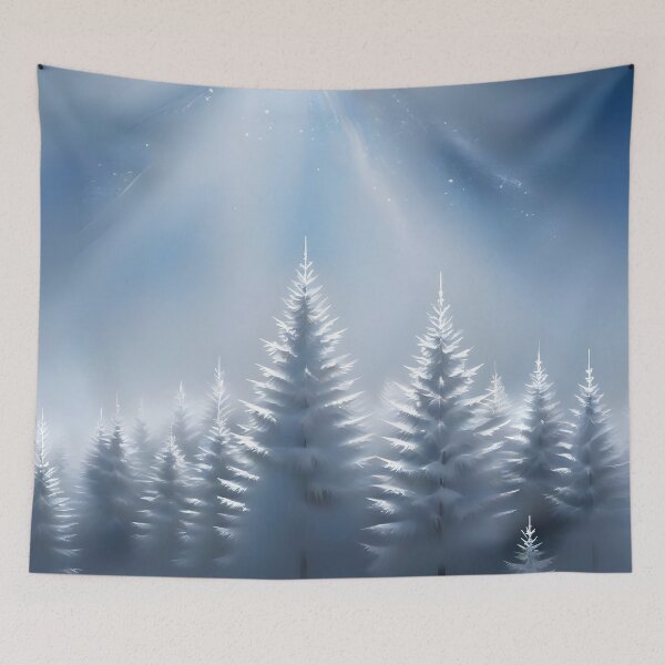 Item preview, Snowy Scenery Cold Snap Tall Trees Tranquil Setting 1 of 4 designed and sold by Beachy.