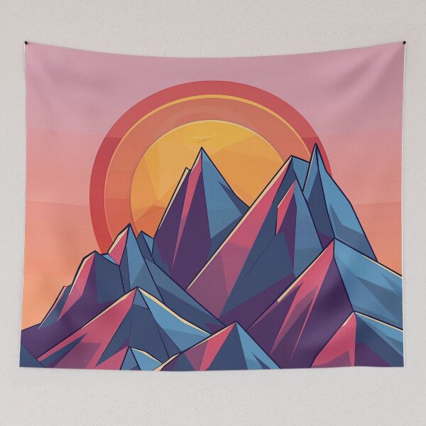 Item preview, Sharp Mountains at Dawn designed and sold by Galexicon 42.