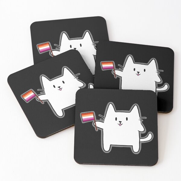 Item preview, Lesbian Pride Cat designed and sold by SillyCatsStore.