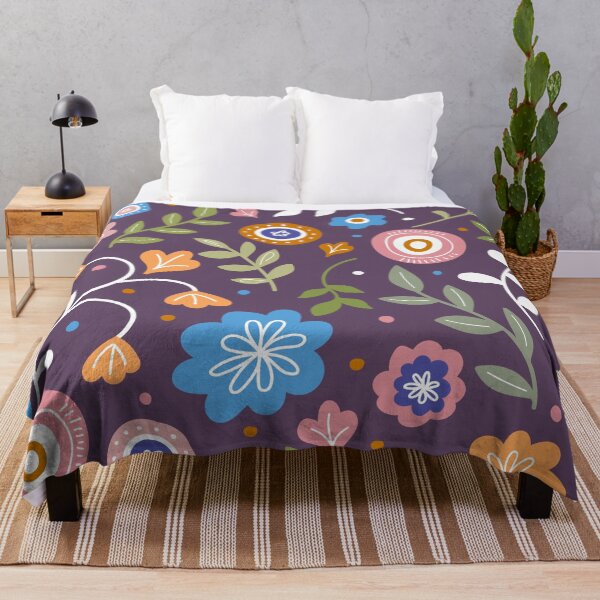 Item preview, Colorful Retro Flower Pattern designed and sold by LMStudioDesigns.