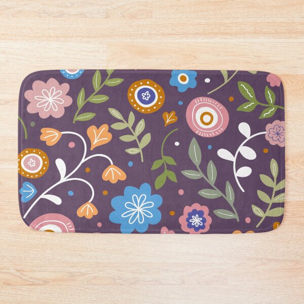Item preview, Colorful Retro Flower Pattern  designed and sold by LMStudioDesigns.
