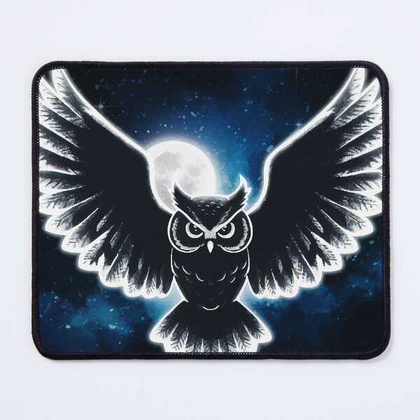 Item preview, Owl on a moonlight night 2 designed and sold by manbaito.