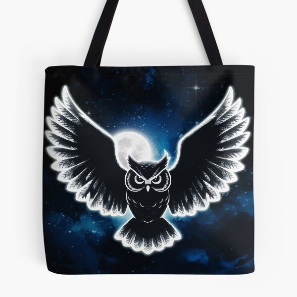Item preview, Owl on a moonlight night 2 designed and sold by manbaito.