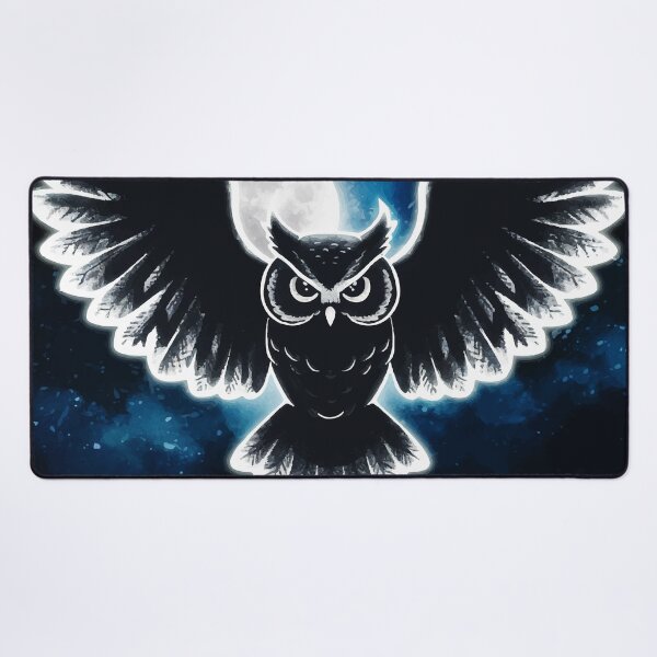 Item preview, Owl on a moonlight night 2 designed and sold by manbaito.
