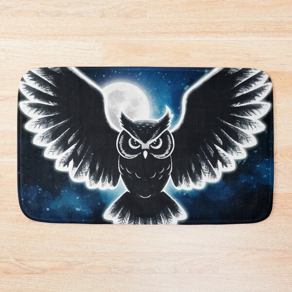 Item preview, Owl on a moonlight night 2 designed and sold by manbaito.